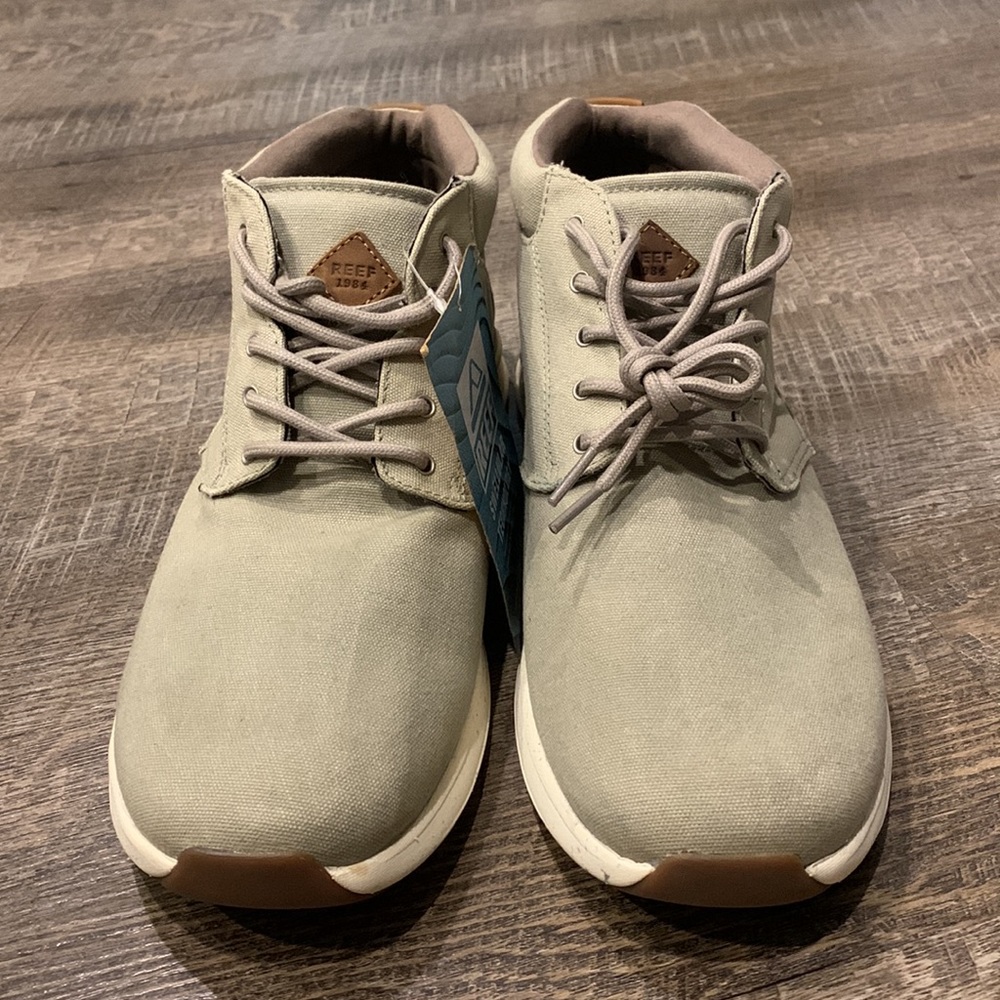 NWT Reef Rover Mid TX Mens Canvas Sneaker Shoes Rubber Outsole Foam Footbed Sz11